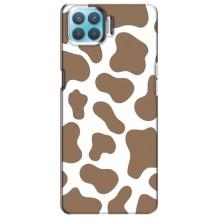 Чохол з принтом корови на OPPO Á73 – Коричневий принт