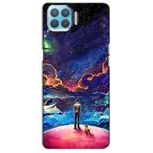 Космічні Чохли для OPPO Á73 (VPrint) (Вид Галактики)