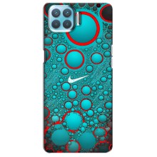 Силиконовый Чехол на Oppo A73 с картинкой Nike (Найк зеленый)