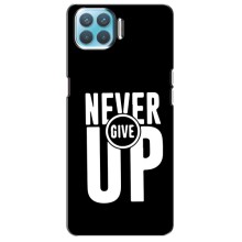 Силиконовый Чехол на Oppo A73 с картинкой Nike (Never Give UP)