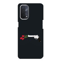 Чехлы (ART) Цветы на Oppo a74 (5G) (VPrint) (Неожиданные цветы)