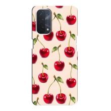 Чехлы с Фруктами для Oppo a74 (5G) (VPrint) (Вишня)
