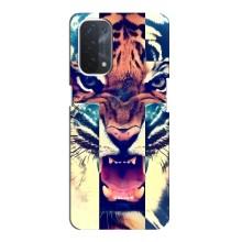 Чехлы с изображением разных животных для Oppo a74 (5G) (Яркий Тигр)