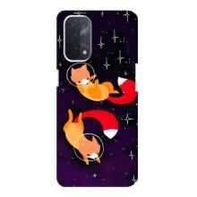 Чохли з картинкою Лисичка для Oppo a74 (5G) (VPrint) (Лисички космонавти)
