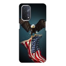 Чохол Прапор USA для Oppo a74 (5G) (Орел і прапор)