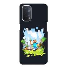 Чохол Майнкрафт на Oppo a74 (5G) (AlphaPrint) Minecraft (персонажі Minecraft)