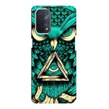 Чохол з пташками на Oppo a74 (5G) (VPrint) (Сова з оком)