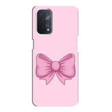 Чехол банты для Oppo a74 (5G) – Розовый бантик