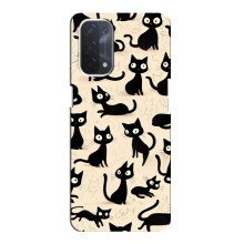 Чехол с рисунком кот на Oppo a74 (5G)