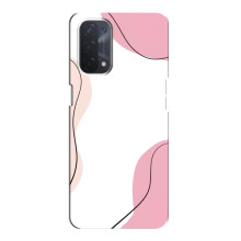 Чехол цветочный дизайн для Oppo a74 (5G) – Розовый фон