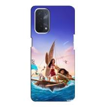 Чехол с мультфильмом Моана Oppo a74 (5G) (Моана и Мауи)