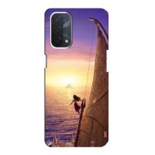 Чехол с мультфильмом Моана Oppo a74 (5G) (Моана в море)