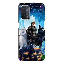 Чохол з принтом дракон Беззубик OPPO a74 (5G) (Гикавка з драконами)