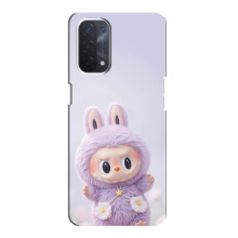 Чохол з принтом Лабубу для Oppo a74 (5G) – Фіолетовий Лабубу