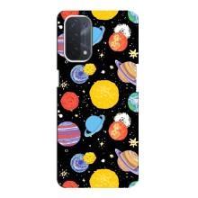 Космічні Чохли для OPPO a74 (5G) (VPrint) (Намальовані планети)