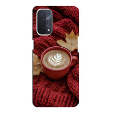 Чохол з унікальним дизайном 'Осінь з кавою' для Oppo a74 (5G) – Кава на ковдрі