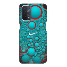 Силиконовый Чехол на Oppo a74 (5G) с картинкой Nike – Найк зеленый