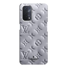 Текстурный Чехол Louis Vuitton для Оппо А74 (5G) – Белый ЛВ