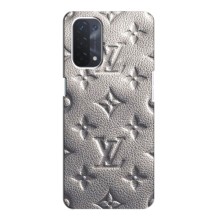 Текстурный Чехол Louis Vuitton для Оппо А74 (5G) – Бежевый ЛВ