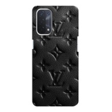 Текстурный Чехол Louis Vuitton для Оппо А74 (5G) – Черный ЛВ
