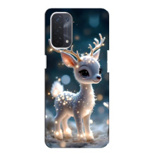 Яскравий чохол для Oppo a74 (5G) з Зимові Оленята