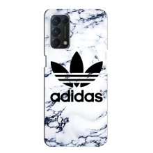 Чехлы Адидас для OPPO A74 (AlphaPrint) (Адидас на мраморе)