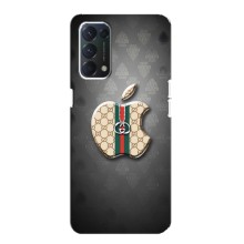 Чехлы ГУЧЧИ для Оппо А74 (AlphaPrint) (Apple gucci)