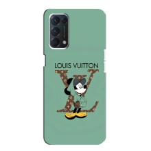 Чохли Луі Вітон для OPPO A74 (AlphaPrint - LOUIS VUITTON) (Міккі Маус LV)