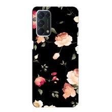 Чехлы с Цветами для OPPO A74 (VPrint) (Розочки)
