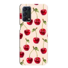 Чехлы с Фруктами для OPPO A74 (VPrint) (Вишня)