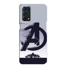 Чехлы с героями Марвел OPPO A74 (VPrint) (Команда А)