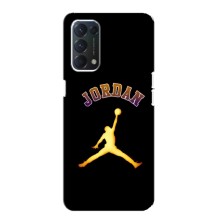 Чехлы для OPPO A74 - с картинкой JORDAN (AlphaPrint) (Jordan Gold)