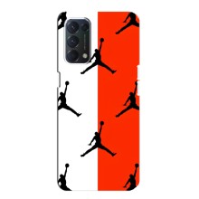 Чехлы для OPPO A74 - с картинкой JORDAN (AlphaPrint) (Лого Джордан)