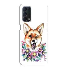 Чехлы с картинкой Лисички для OPPO A74 (VPrint) (Веселая лисичка)