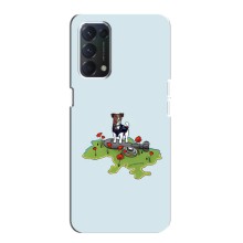 Чехлы с картинкой собаки Патрон для OPPO A74 (AlphaPrint) (Сапер Пес)