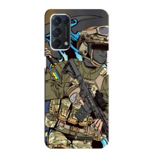 Чехлы с картинкой ЗСУ для OPPO A74 (AlphaPrint) (Воин ВСУ)