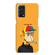 Чехлы с Обезьянами NFT для OPPO A74 (AlphaPrint) (Скучающая Обезьяна NFT)