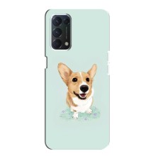 Чехлы с собаками для OPPO A74 (VPrint) (Корги)