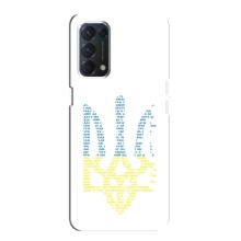 Чохли для OPPO A74 Укр. Символіка (AlphaPrint) (Герб з букв)