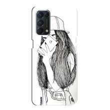 Чехол с печатью для OPPO A74 - (Мода) (AlphaPrint) (Фото девочки)