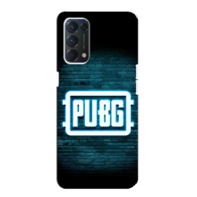 Чехол PUBG для Оппо А74 (AlphaPrint) (Лого PUBG)