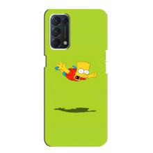Чехол с Симпсонами для OPPO A74 (VPrint) (Барт Симпсон)