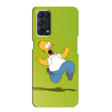 Чехол с Симпсонами для OPPO A74 (VPrint) (Гомер Симпсон)