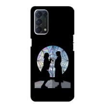 Чехлы Венсдей на OPPO A74 Уэнсдей (AlphaPrint) (комната Уэнздей)