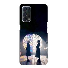 Чехлы Венсдей на OPPO A74 Уэнсдей (AlphaPrint) (Уэнздей и Инид)