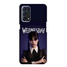 Чехлы Венсдей на OPPO A74 Уэнсдей (AlphaPrint) (Wednesday)