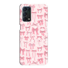 Чехол банты для OPPO A74 – Фон бантики