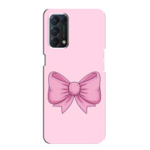 Чехол банты для OPPO A74 – Розовый бантик