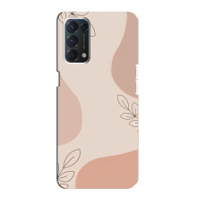 Чохол квітковий дизайн для OPPO A74 – Кориневий фон