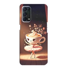 Чехол с мемом Тралалело тралала на OPPO A74 (Балерина капучина)